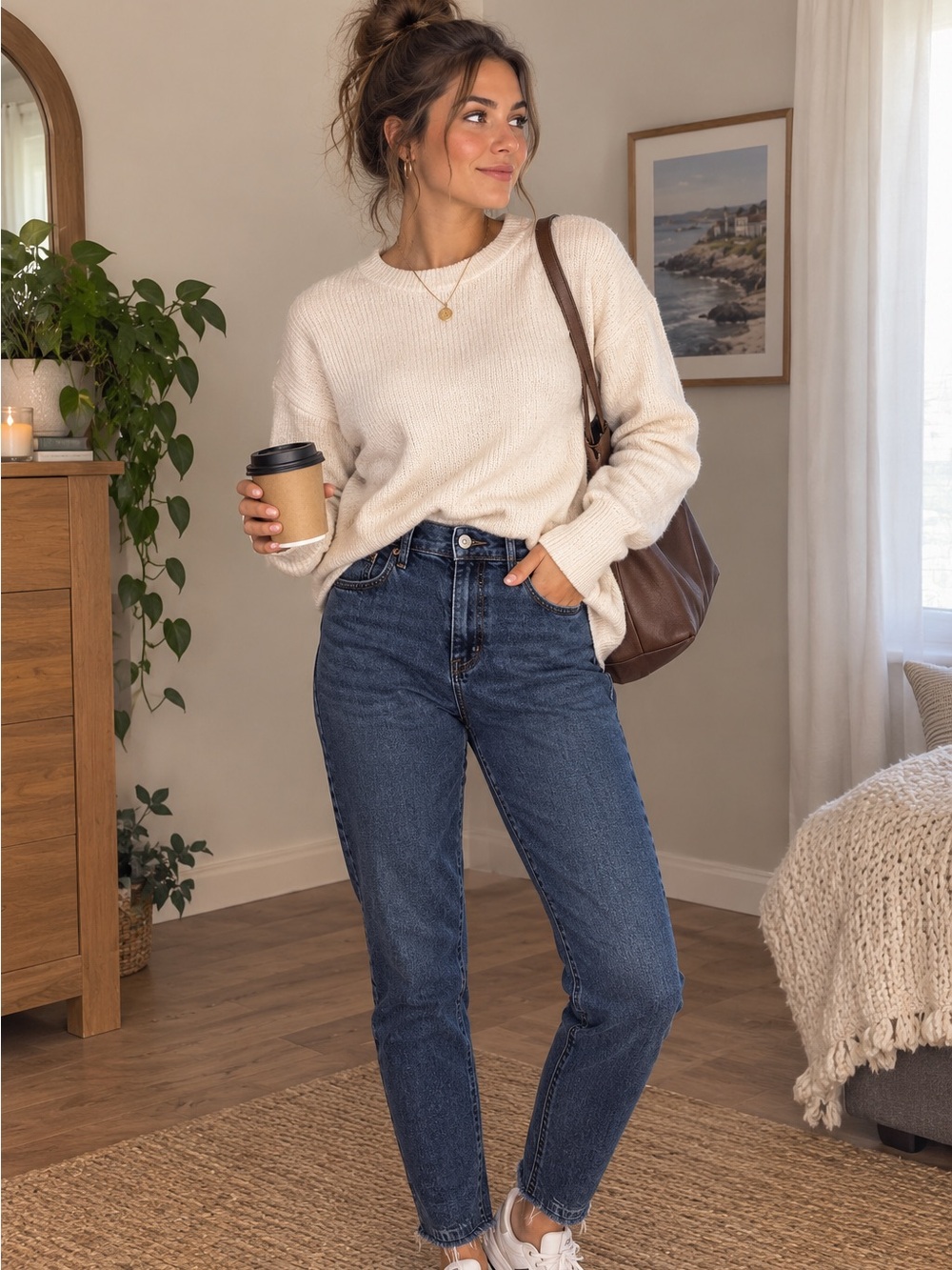Old Navy Mid Rise Boyfriend Jeans — Size 10